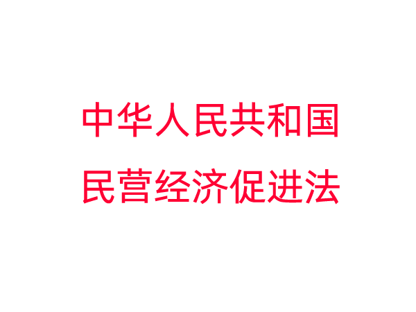 中华人民共和国民营经济促进法